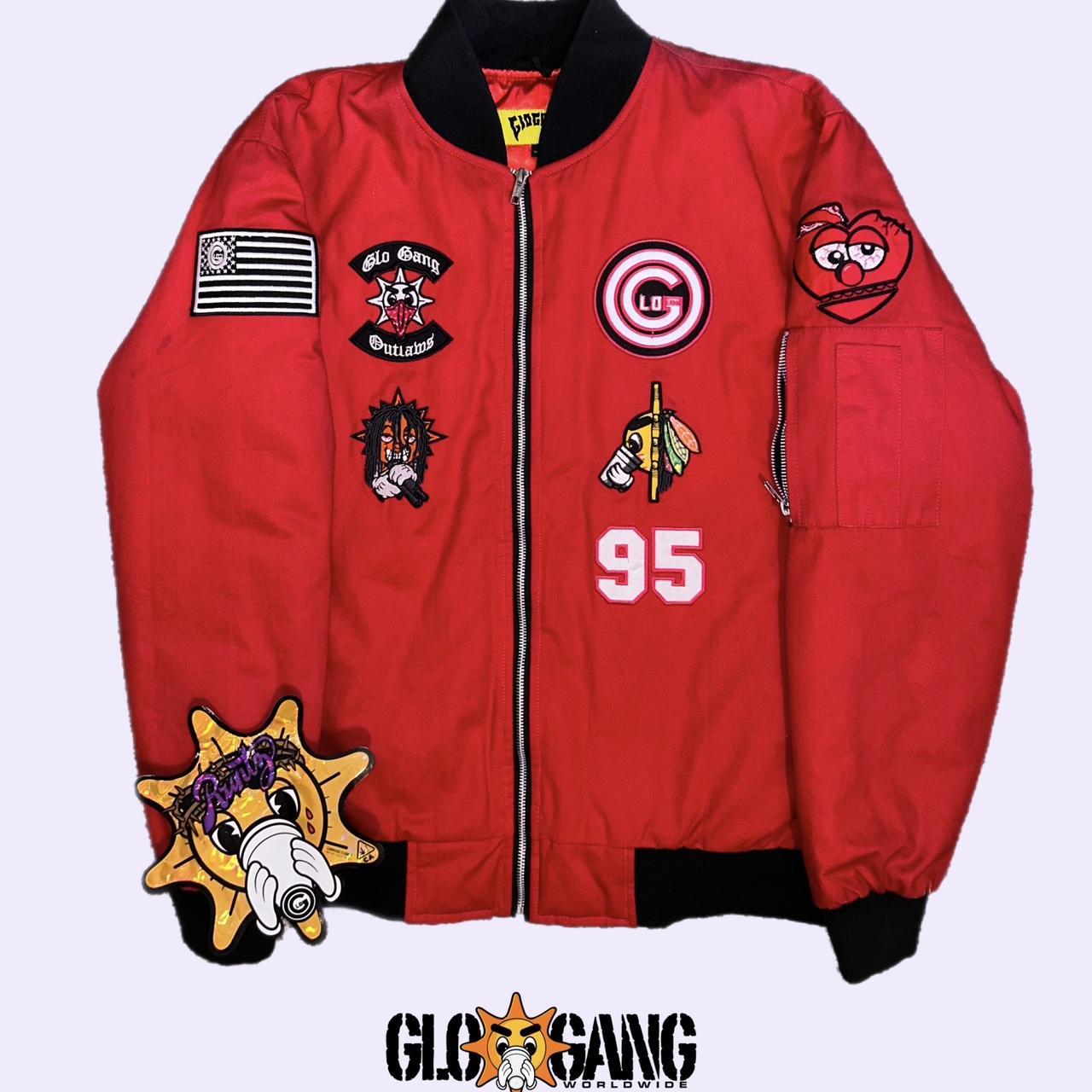 Glo Gang Cappin Red Bomber Jacket (Brand New) Men's | Depop