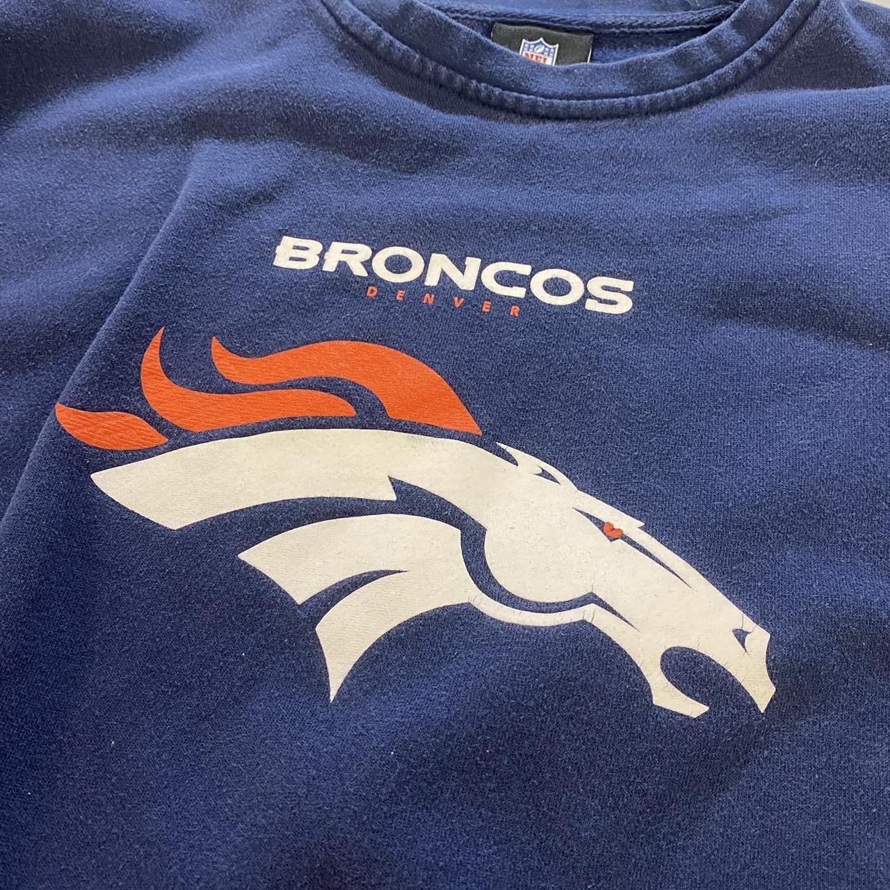 Men's Vintage Denver Broncos Knit Sweater Sz M Item - Depop