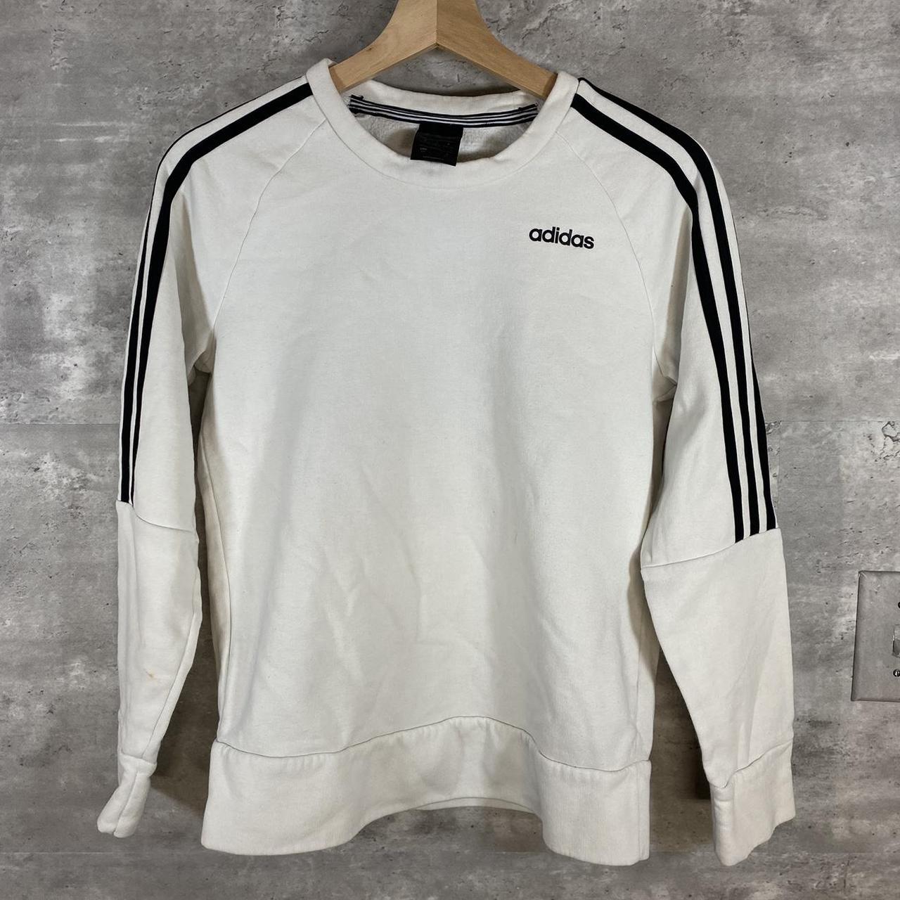 Adidas Men's White Jumper | Depop