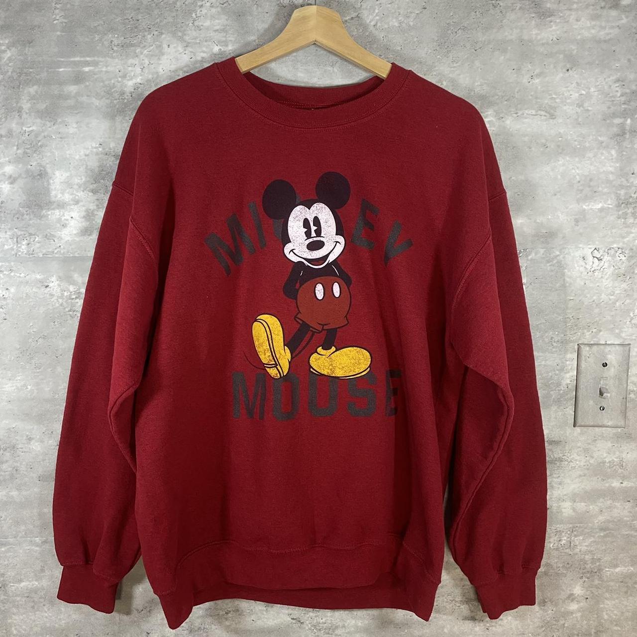 Vintage Micky Mouse Red Sweater Labelled Size Depop