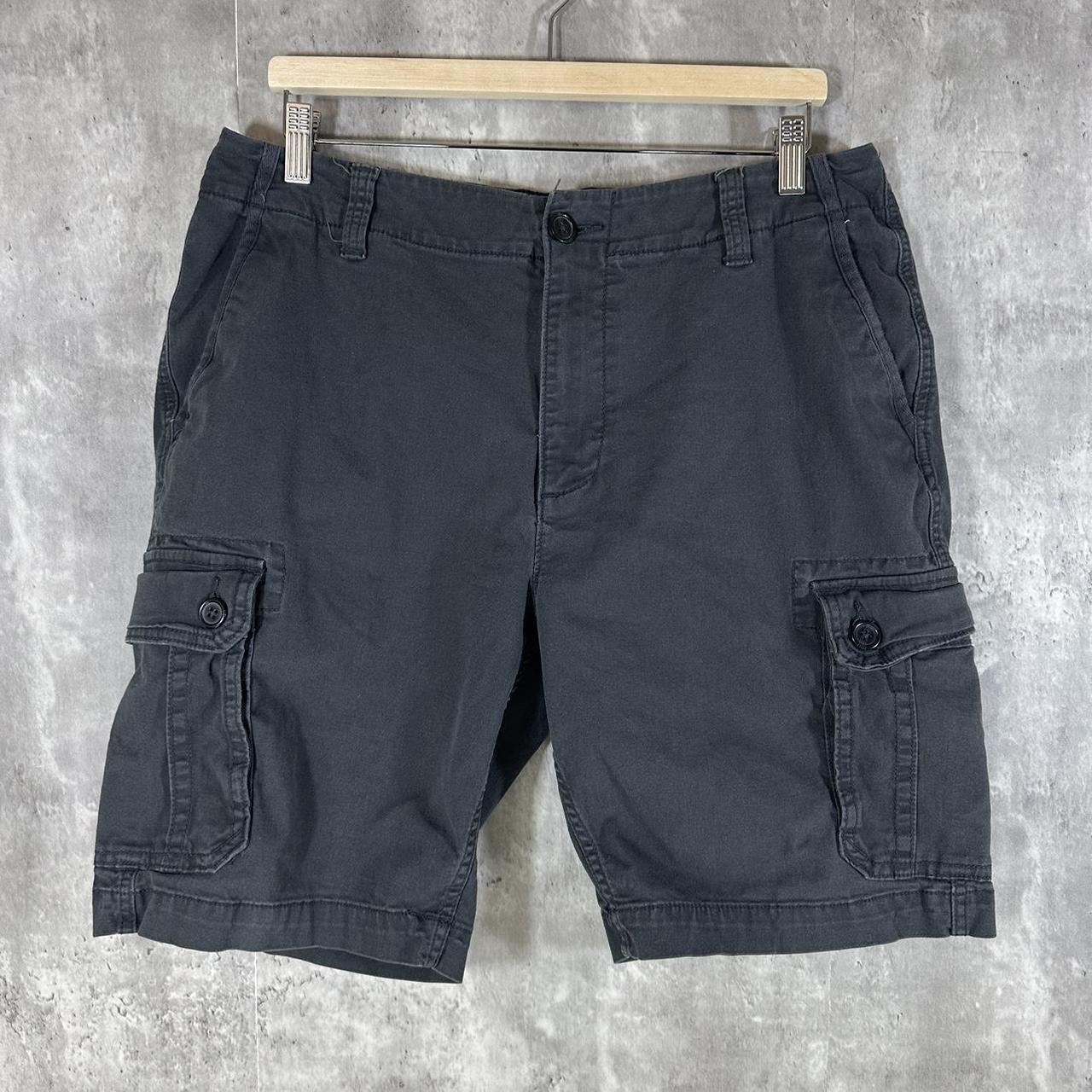 Old Navy Black Cargo Shorts Labelled Size:... - Depop