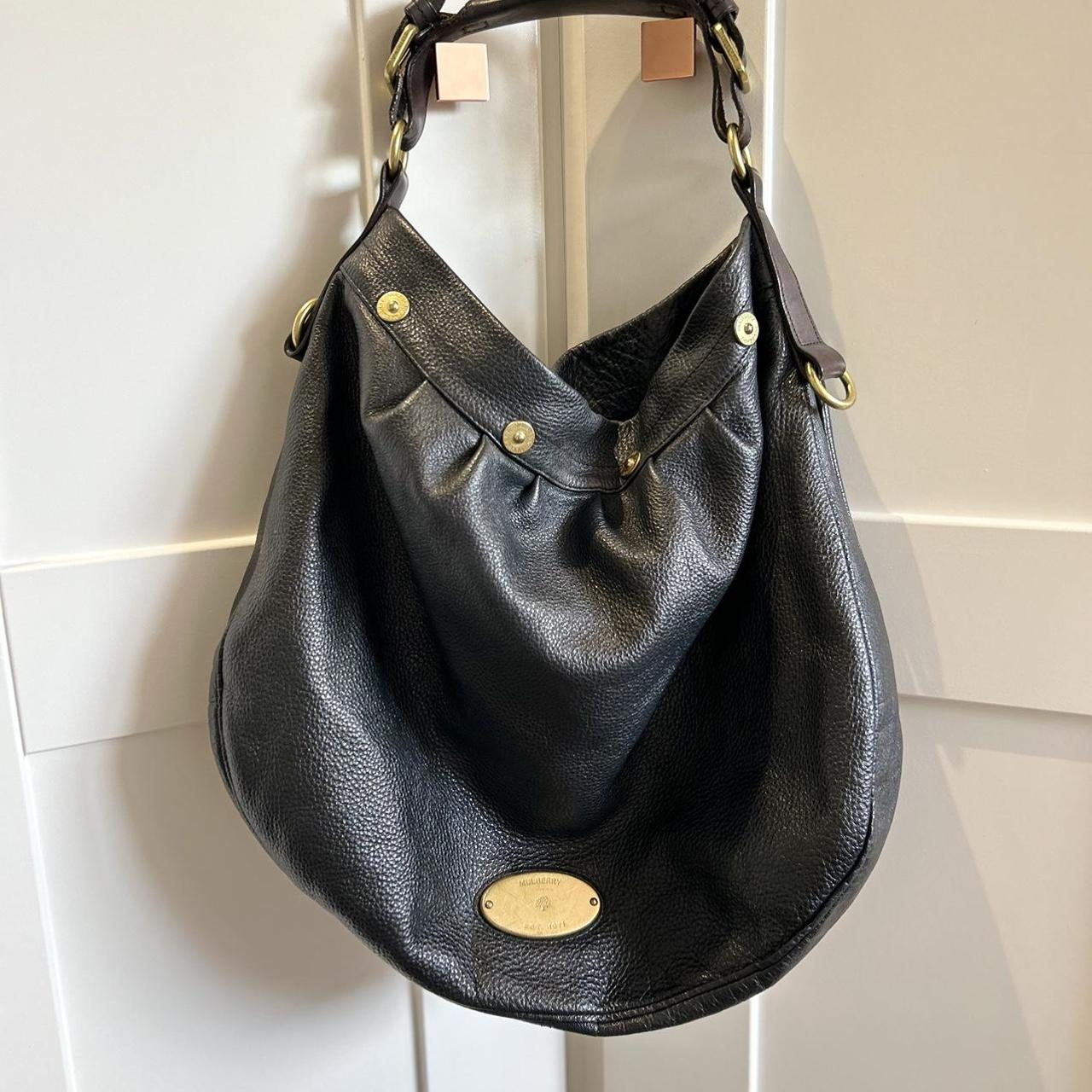 Authentic Mulberry Mitzy hobo black shoulder bag... - Depop