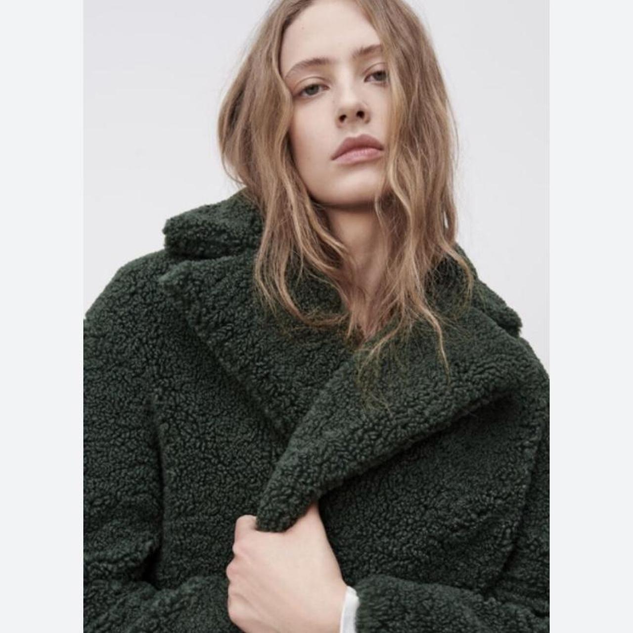 Dark green teddy bear coat online