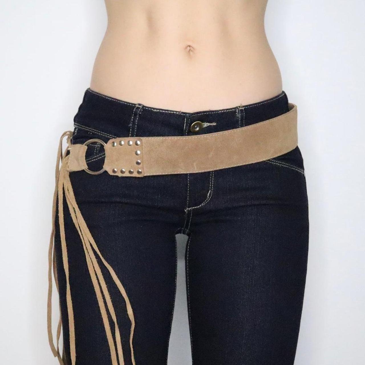ladies tan belt