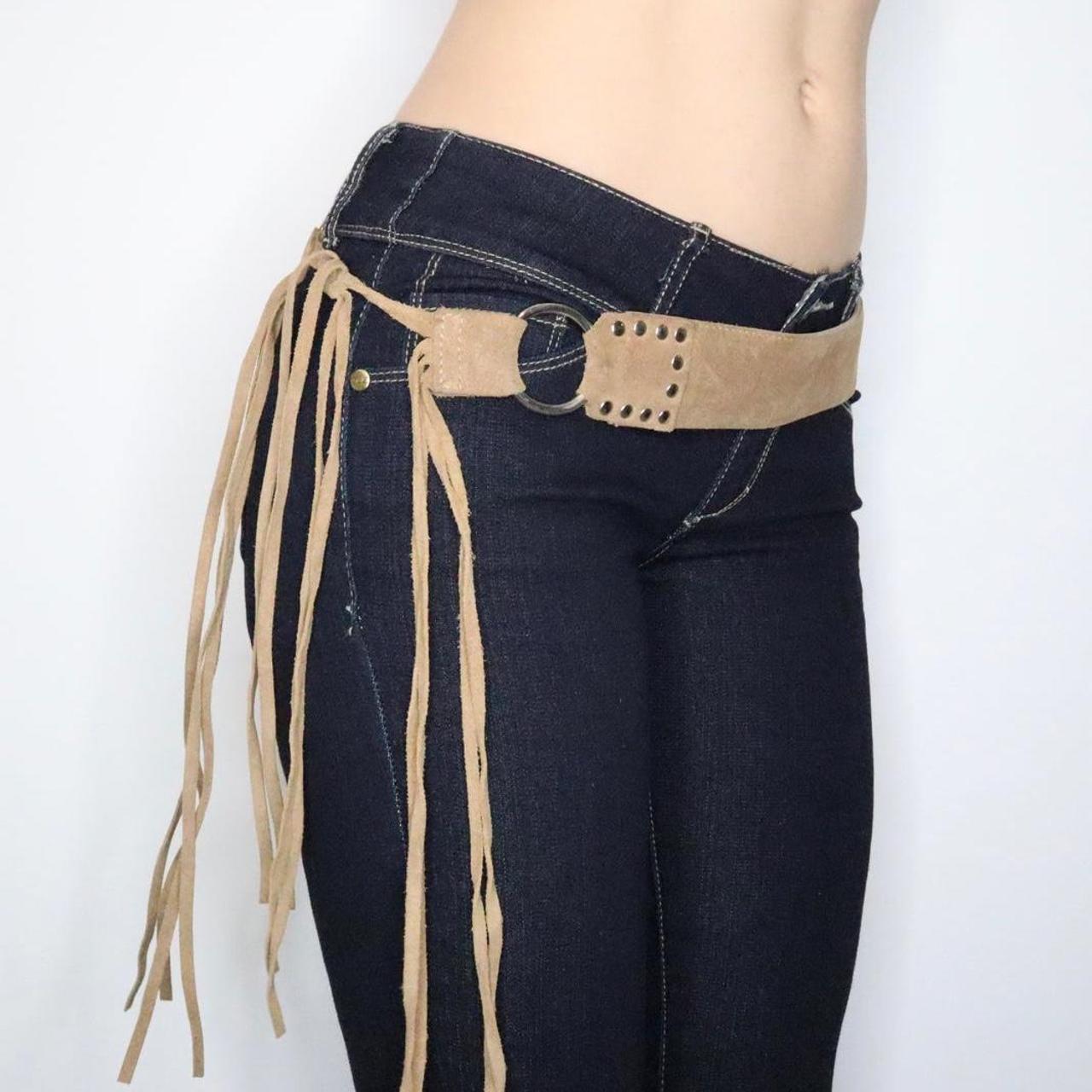 ladies tan belt