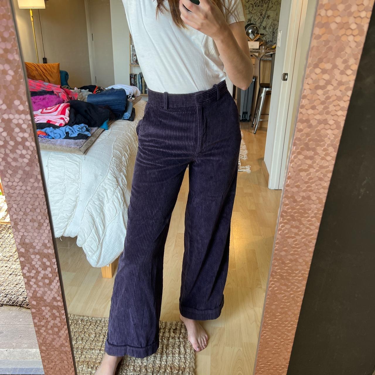 COS Women's Purple Trousers | Depop
