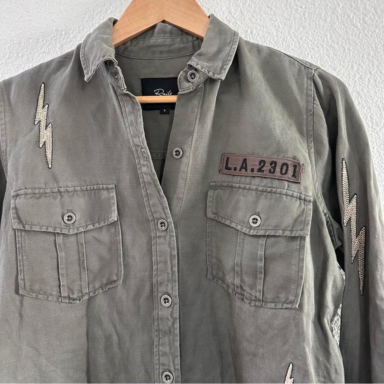 Rails Women's Jacket - Green - S – Rails Army Gre… - image 3