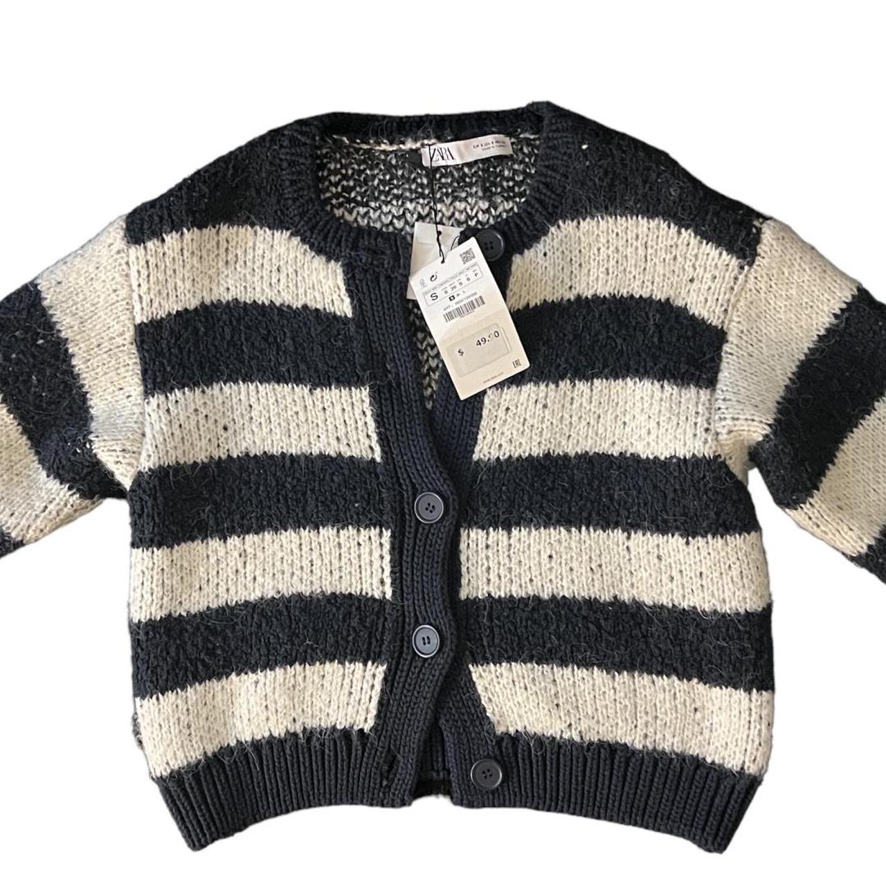 striped cardigan zara