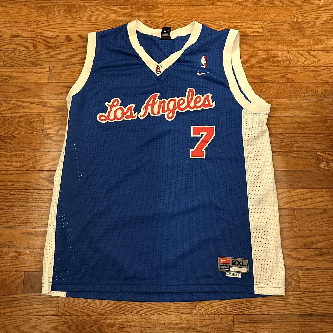 VINTAGE NIKE LOS ANGELES CLIPPERS LAMAR ODOM #7 buying NBA JERSEY