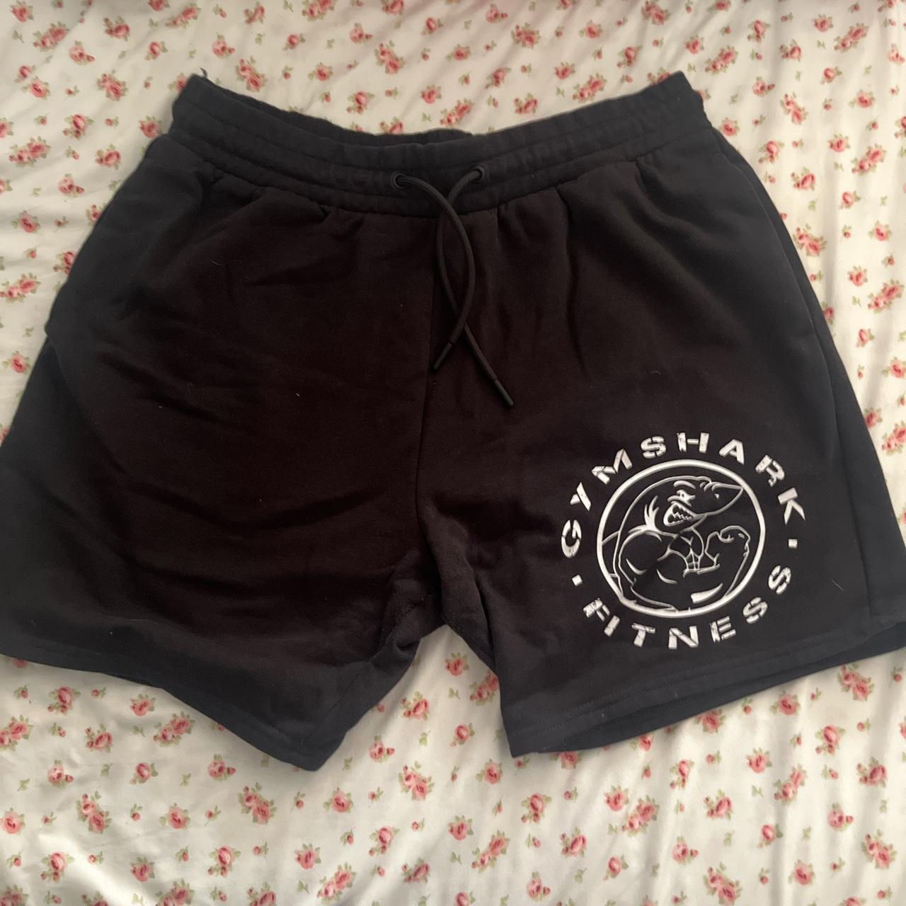 gym shark black shorts - super comfy and in great - Depop