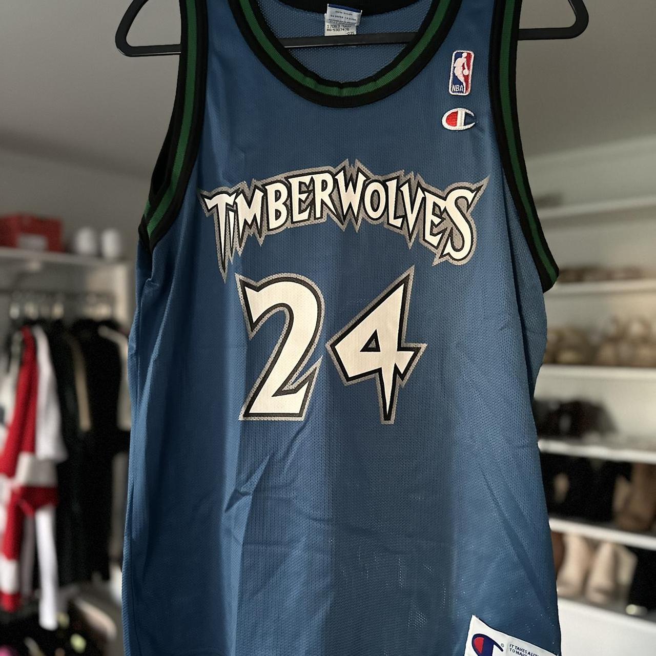 トップス XXL CHAMPION MINNESOTA TIMBERWOLVES Champion Jersey Minnesota Timberwolves Size XS NBA Kevin