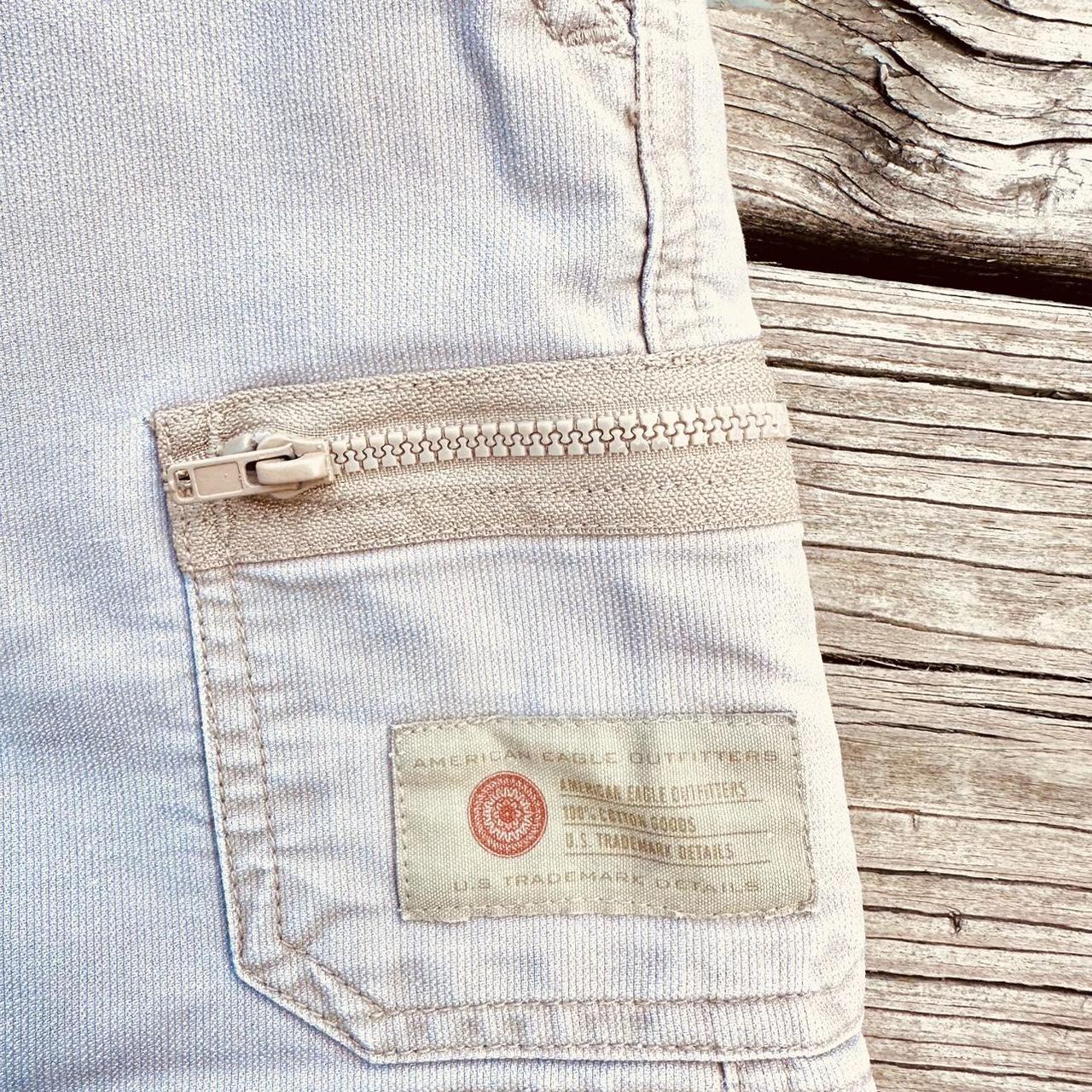 American Eagle Outfitters Women's Khaki Shorts Depop