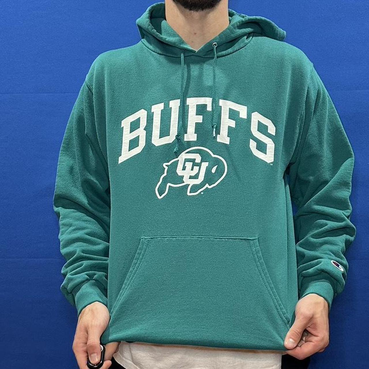 Vintage Y2K Colorado buffaloes teal Champion hoodie Depop