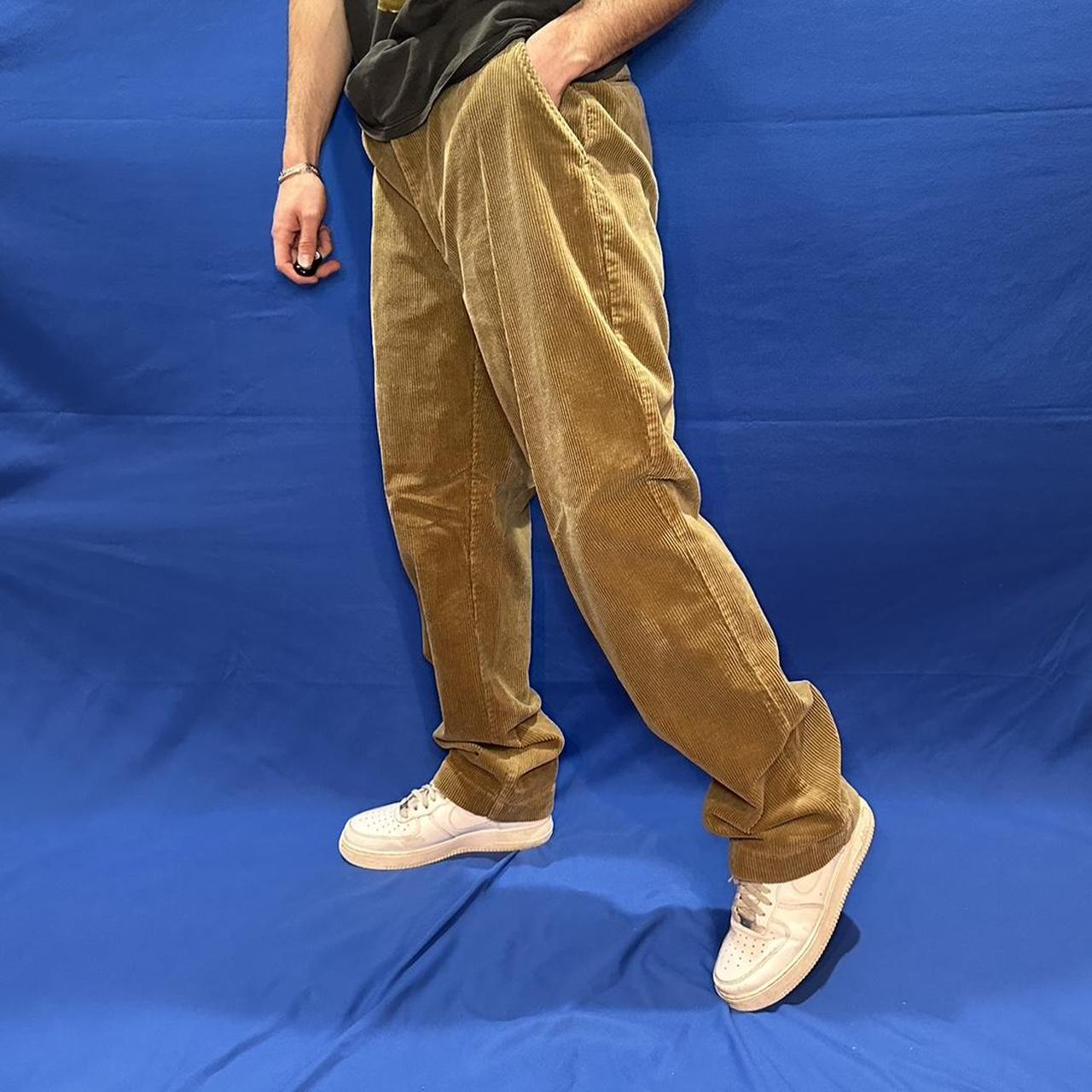 Vintage 90s Polo Ralph Lauren tan corduroy pants... - Depop