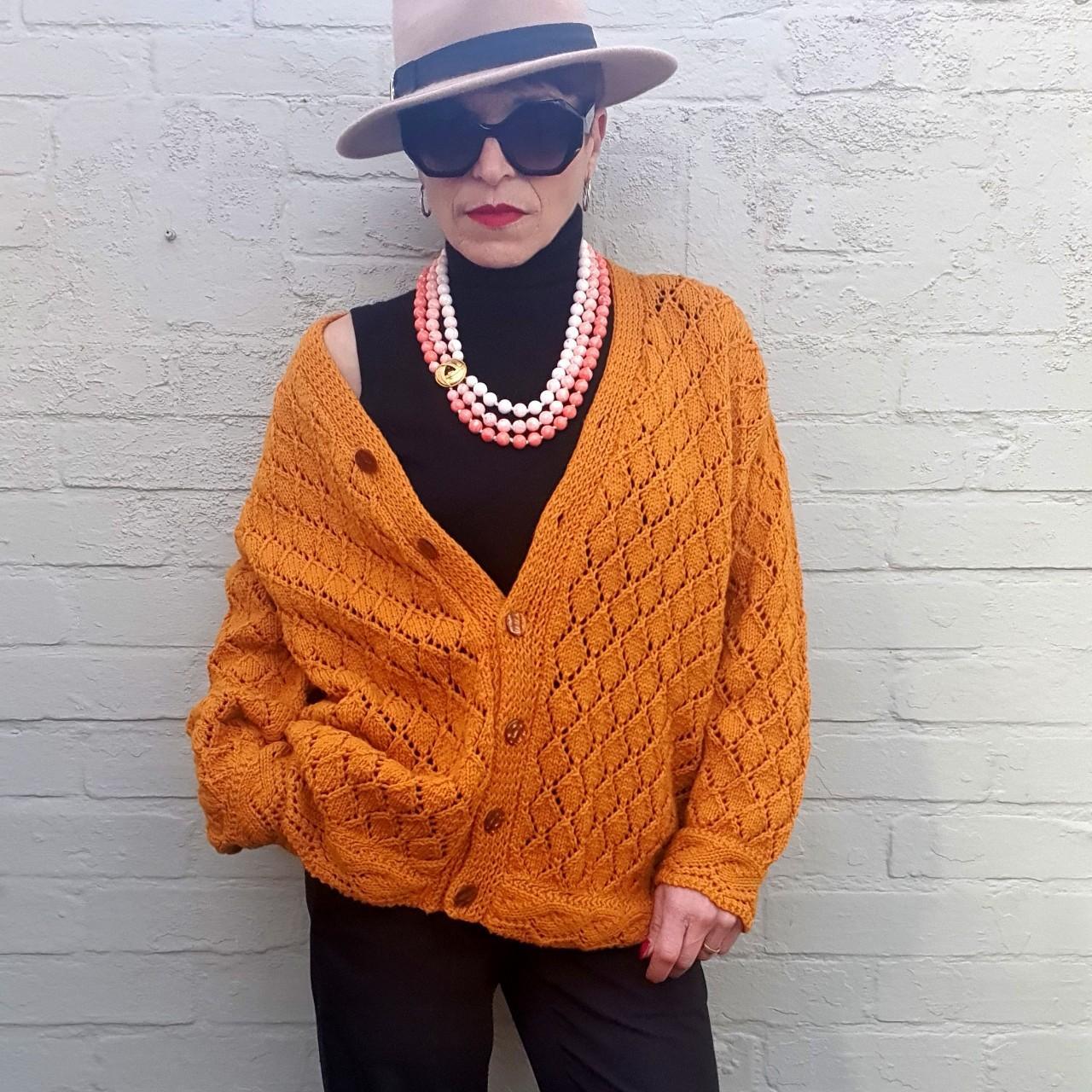 Women's Yellow Cardigan Depop