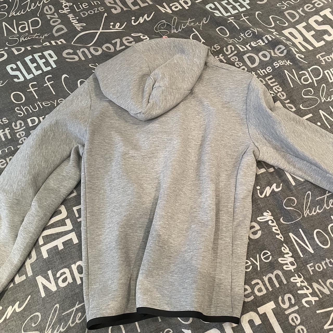 Nike Tech Fleece Hoodie Grey Size Medium - Depop