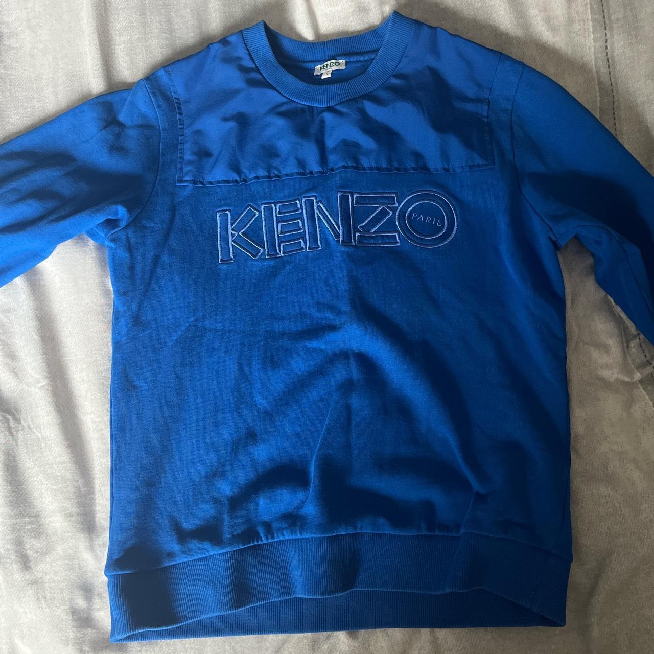 Blue Kenzo Jumper No marks etc in perfect... Depop