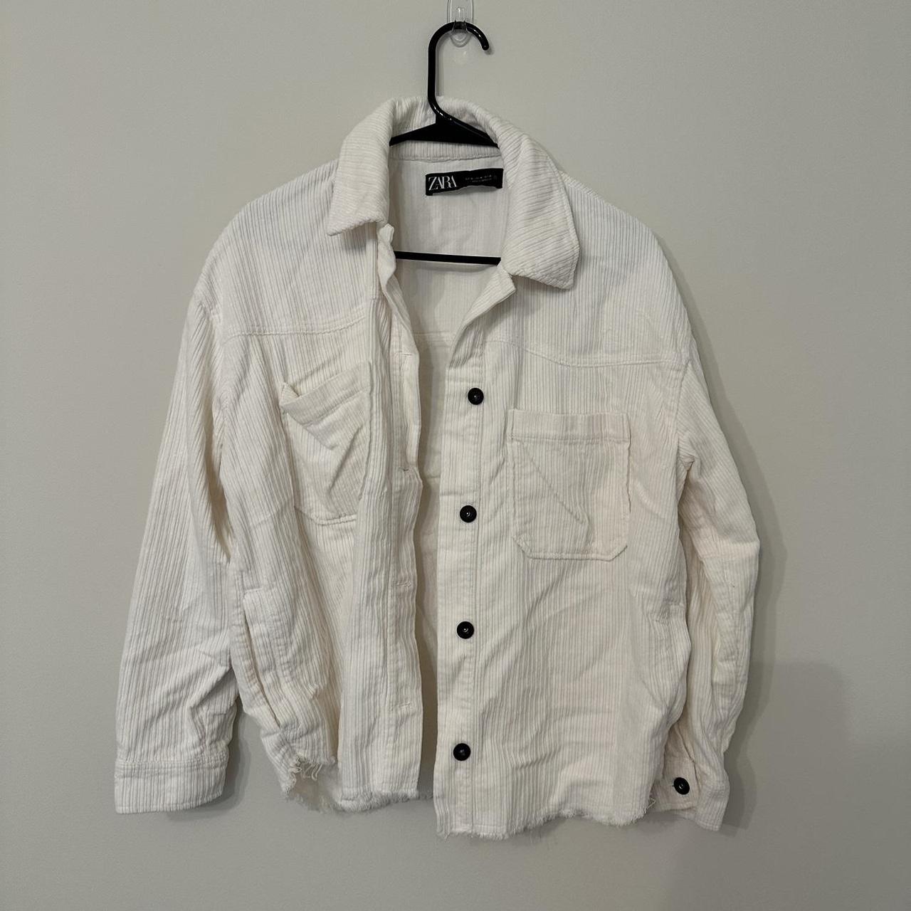 Denim Jacket White Corduroy Jacket Zara NEW MASSIMO DUTTI (ZARA