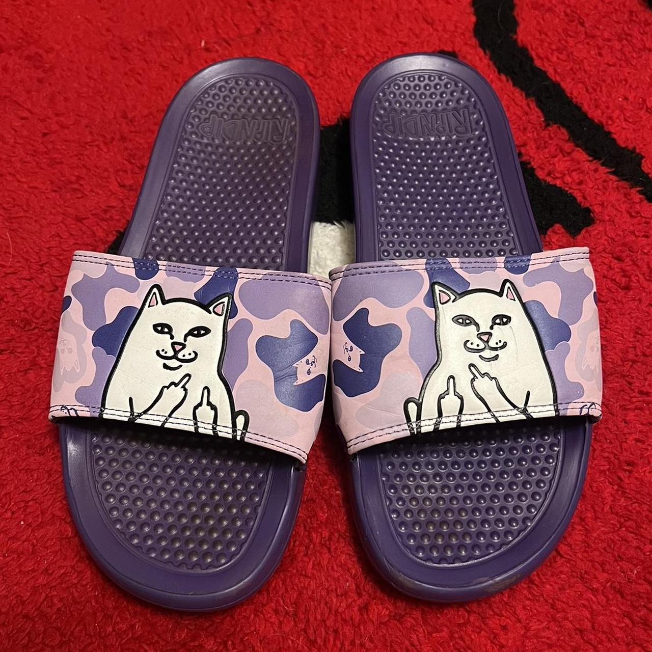 Ripndip purple hot sale camo slides