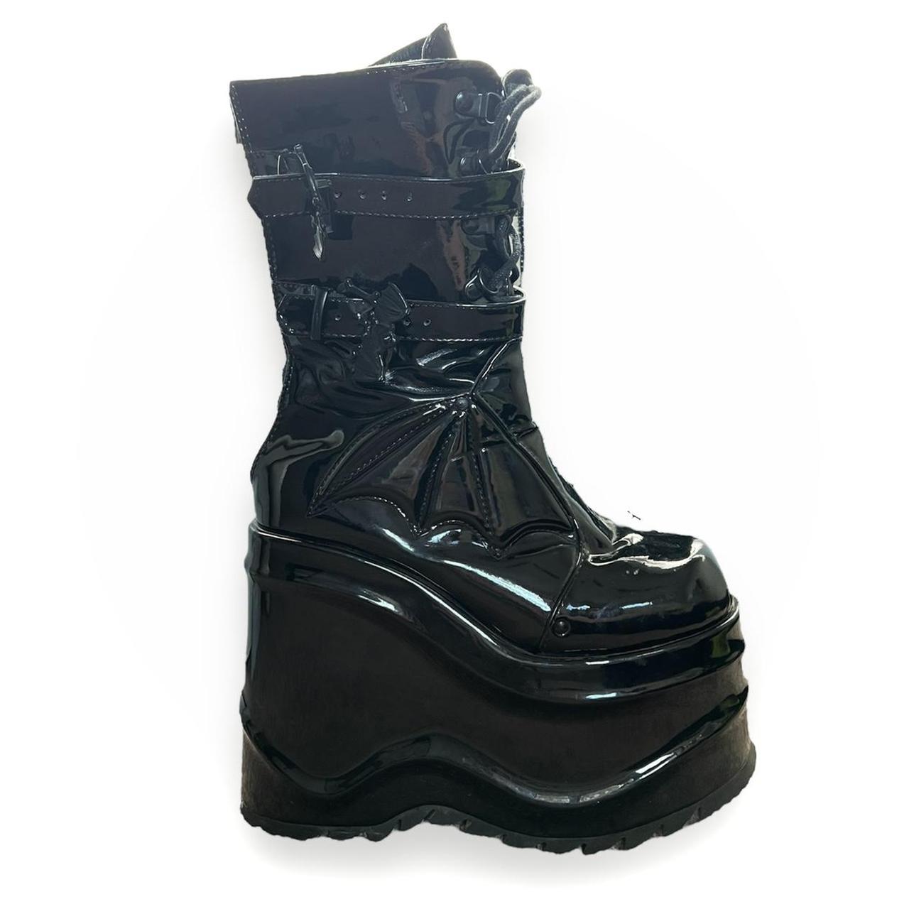 demonia flat boots
