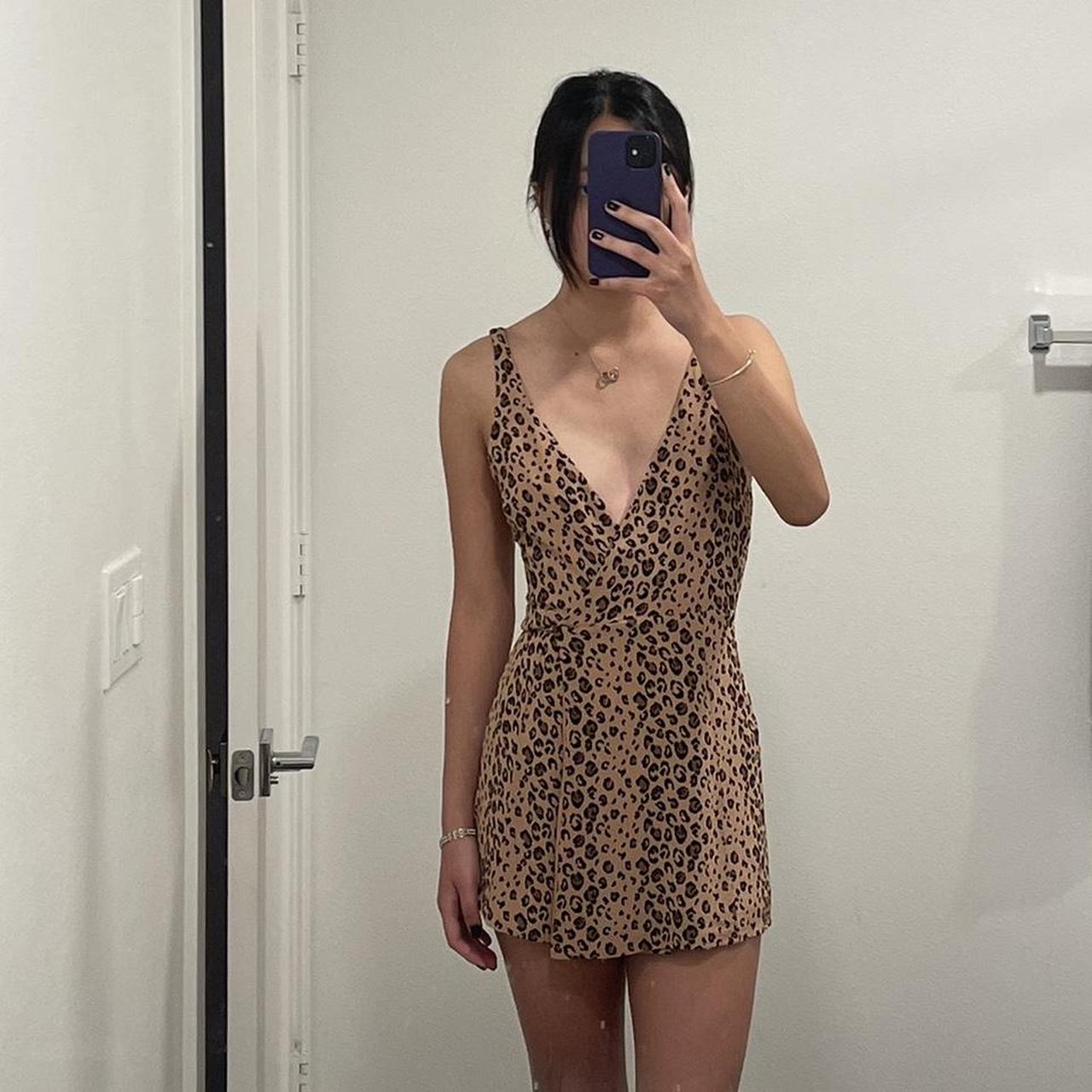 Cheetah wrap dress on sale