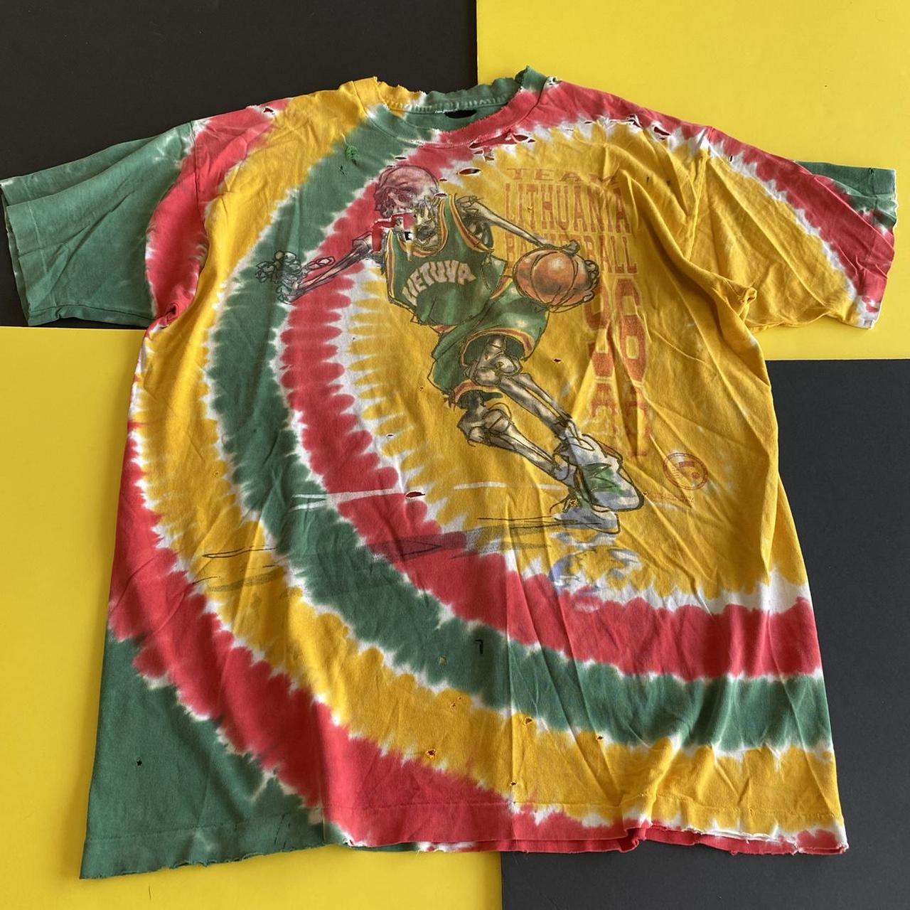 Vintage 1996 Grateful Dead Lithuania Basketball... - Depop