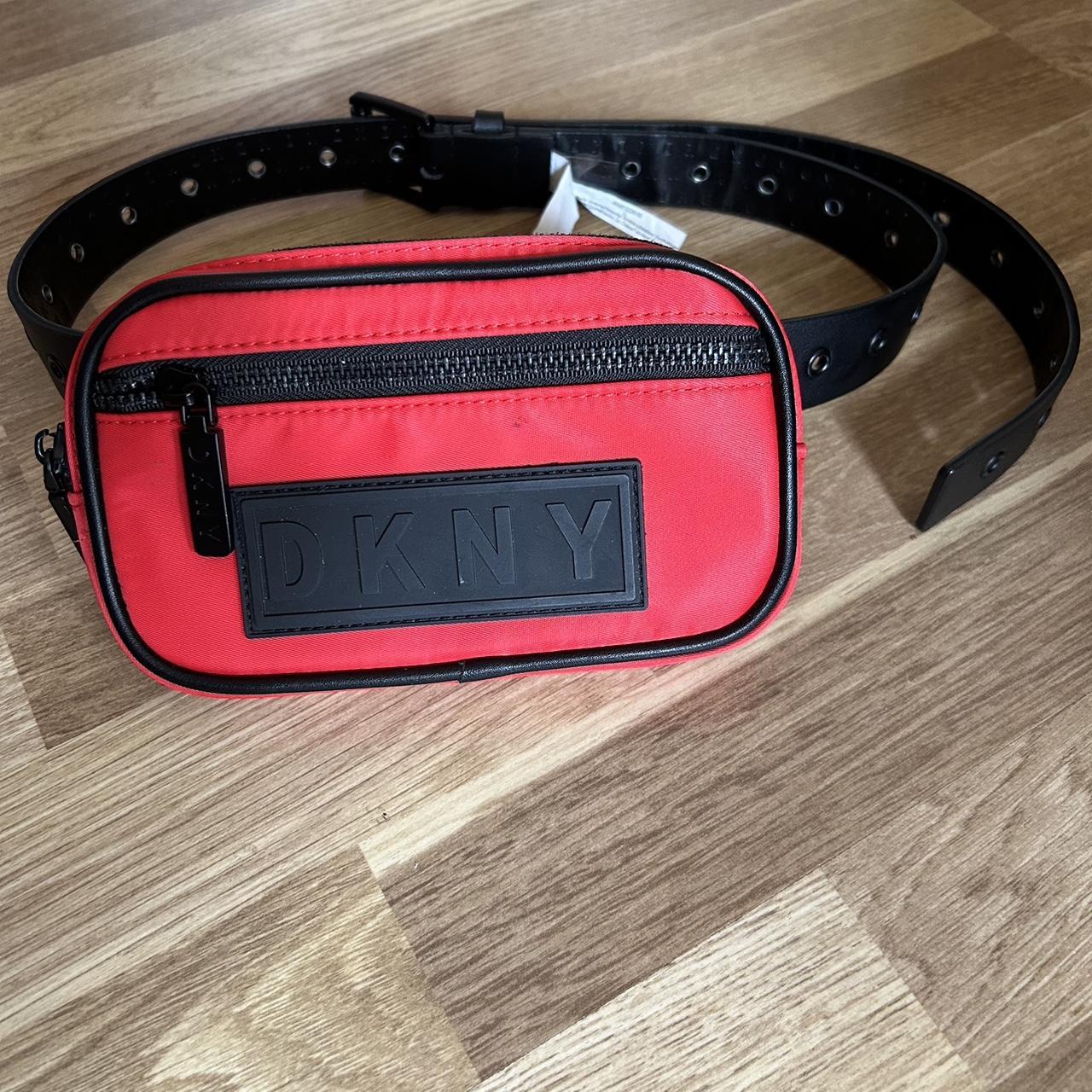 Red and Black DKNY Belt Bag Size L but I am a XS S