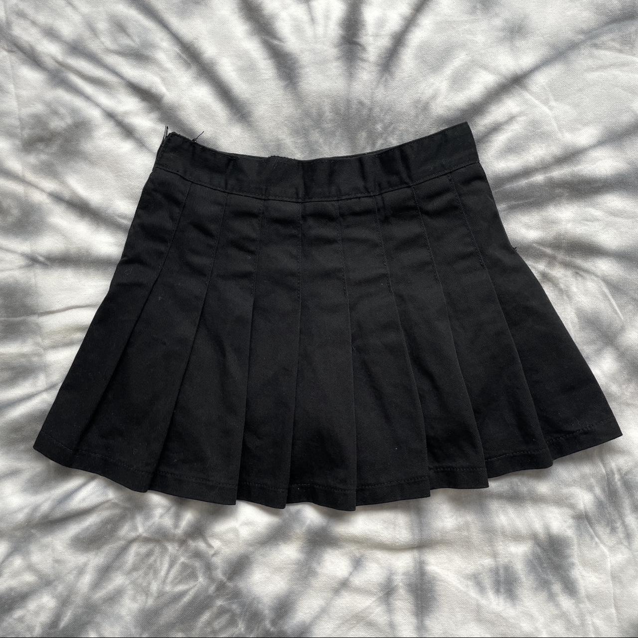 brandy melville black dana skirt - size medium,... - Depop