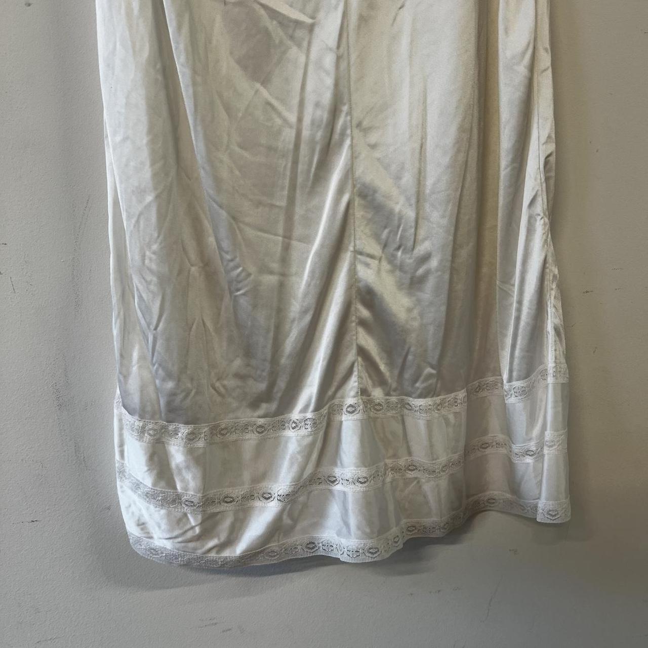 Vintage Women's Skirt - White/Cream - M – Vintage… - image 2