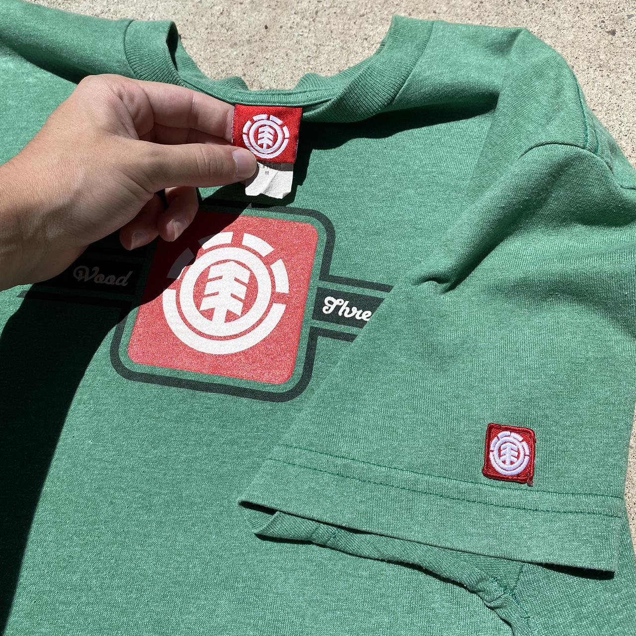 Vintage Element Skateboards Green graphic tee 🛹 •... Depop