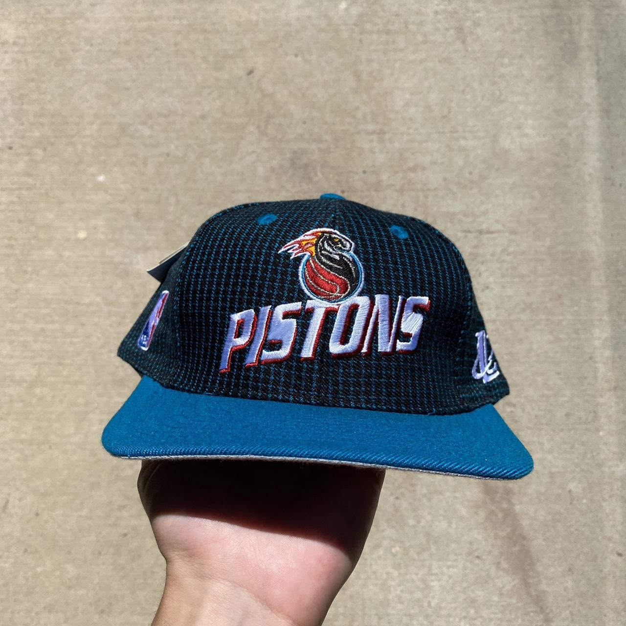 Detroit Pistons Vintage 90s Logo Athletic Snapback  - Depop