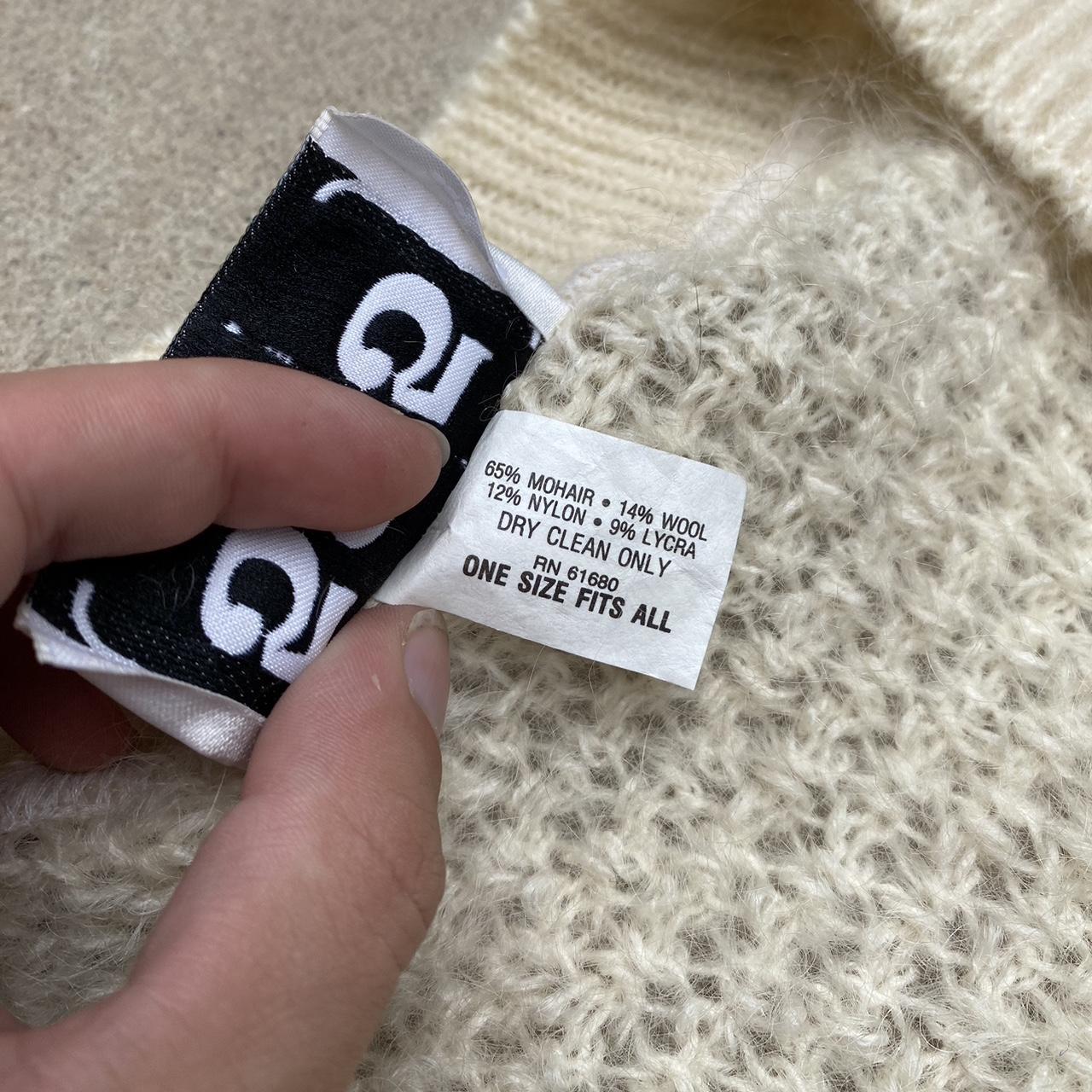 Vintage made in USA 525 Cream Mohair cardigan 🤩 • | Depop