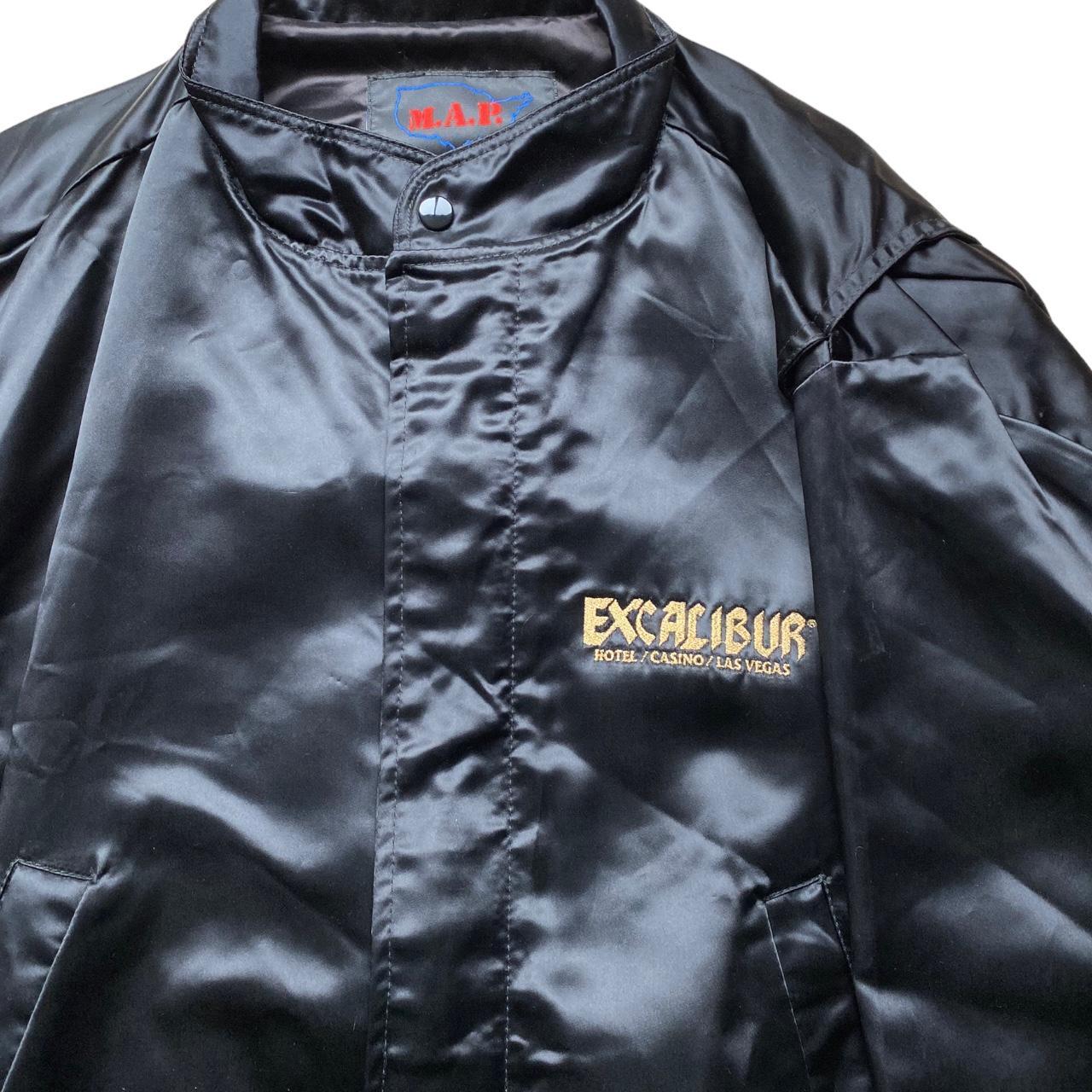 Vintage 1990s Excalibur Las Vegas Black Satin Casino | Depop Vintage 1990s Excalibur Las Vegas Black Satin Casino | Depop