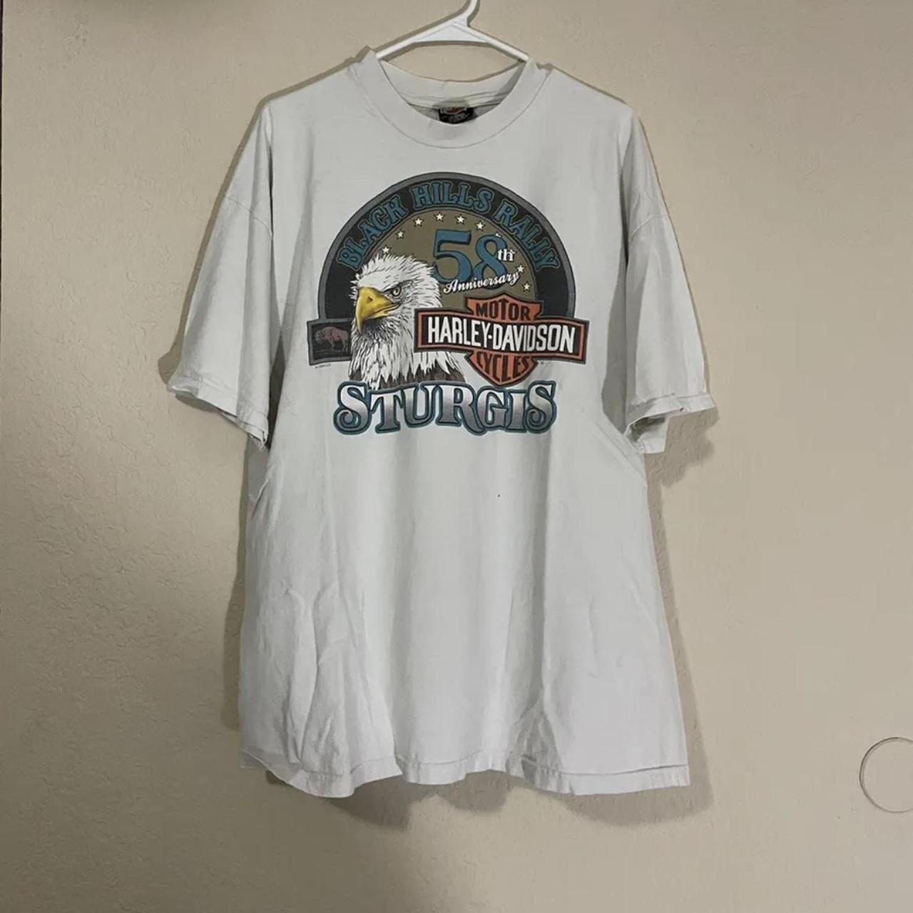 Vintage 90s Harley Davidson Tee Hanes Beefy-T - Depop