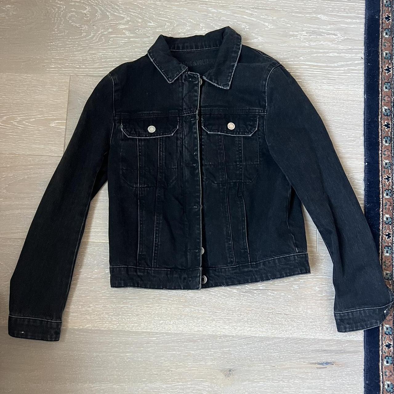 Zadig and Voltaire denim jacket Cropped, fits like XS - Depop