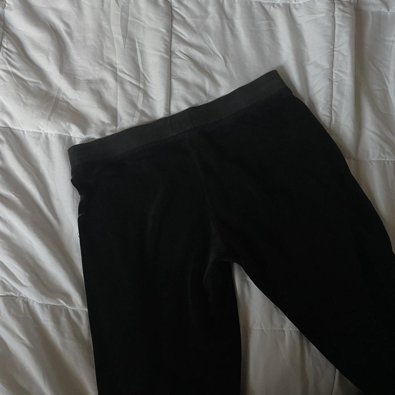 vintage black juicy couture sweatpants cozy size... - Depop