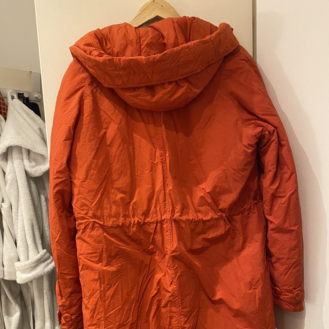 Zara Women's Orange Coat | Depop