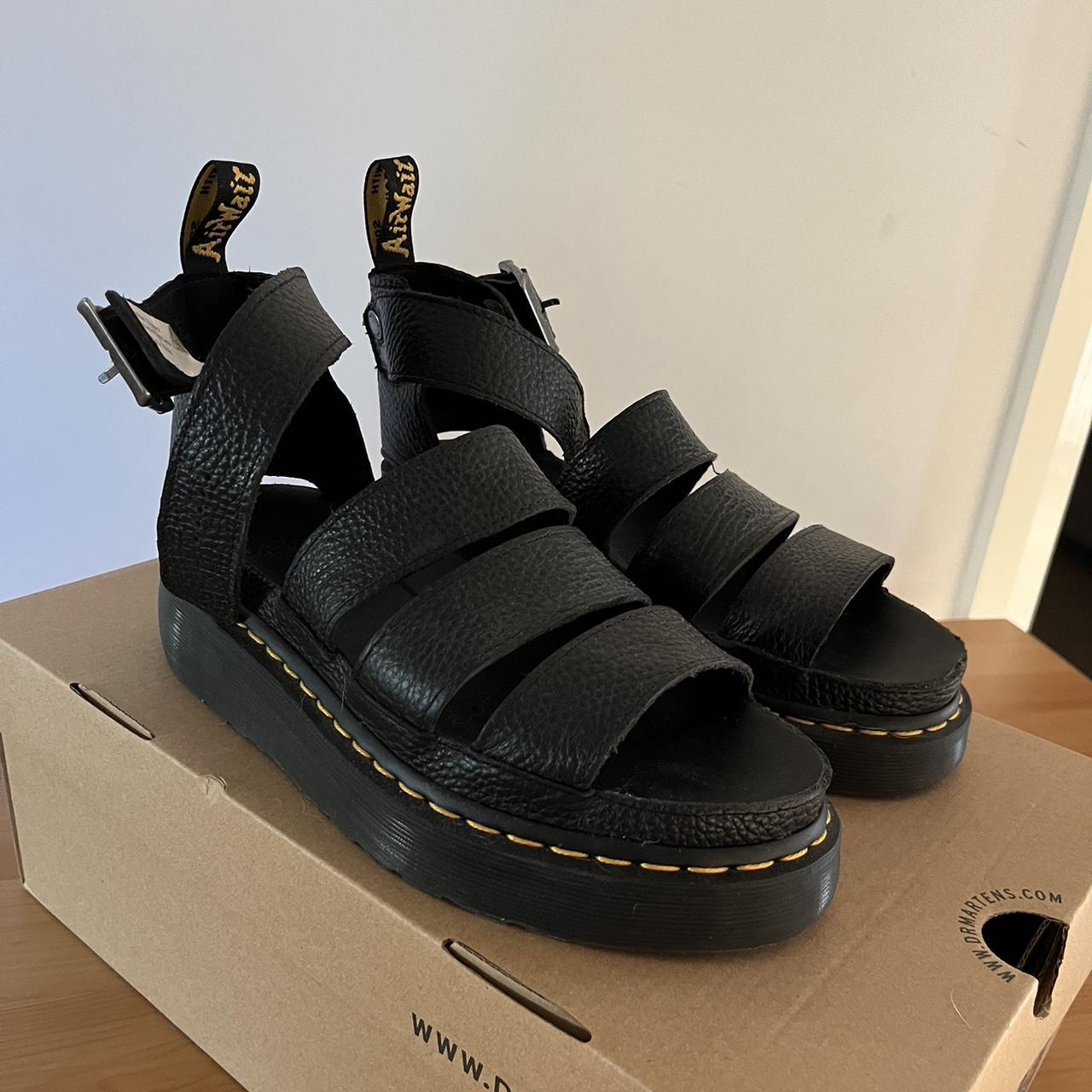 Women s Clarissa II Quad Leather Platform Sandals Depop