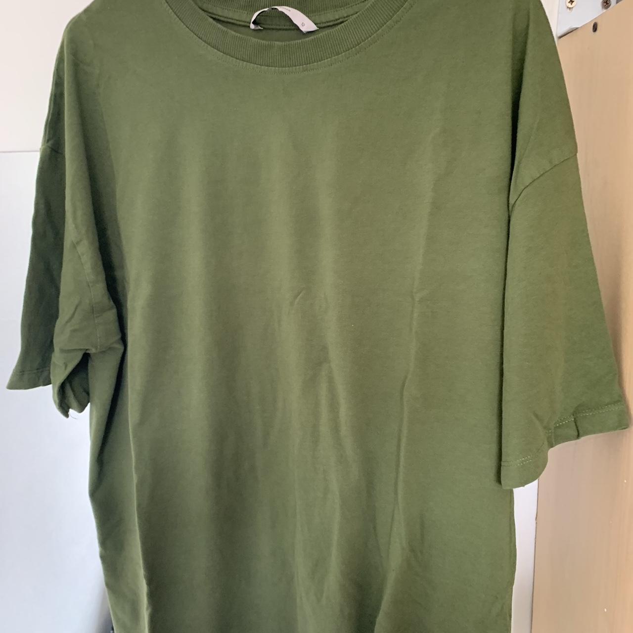 Sainsbury's TU Women's Green and Khaki T-shirt | Depop