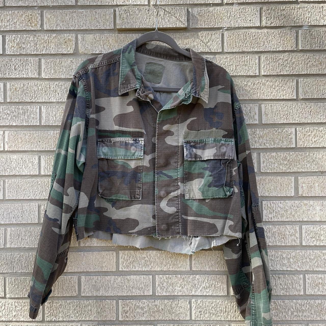 cropped camo jacket topshop