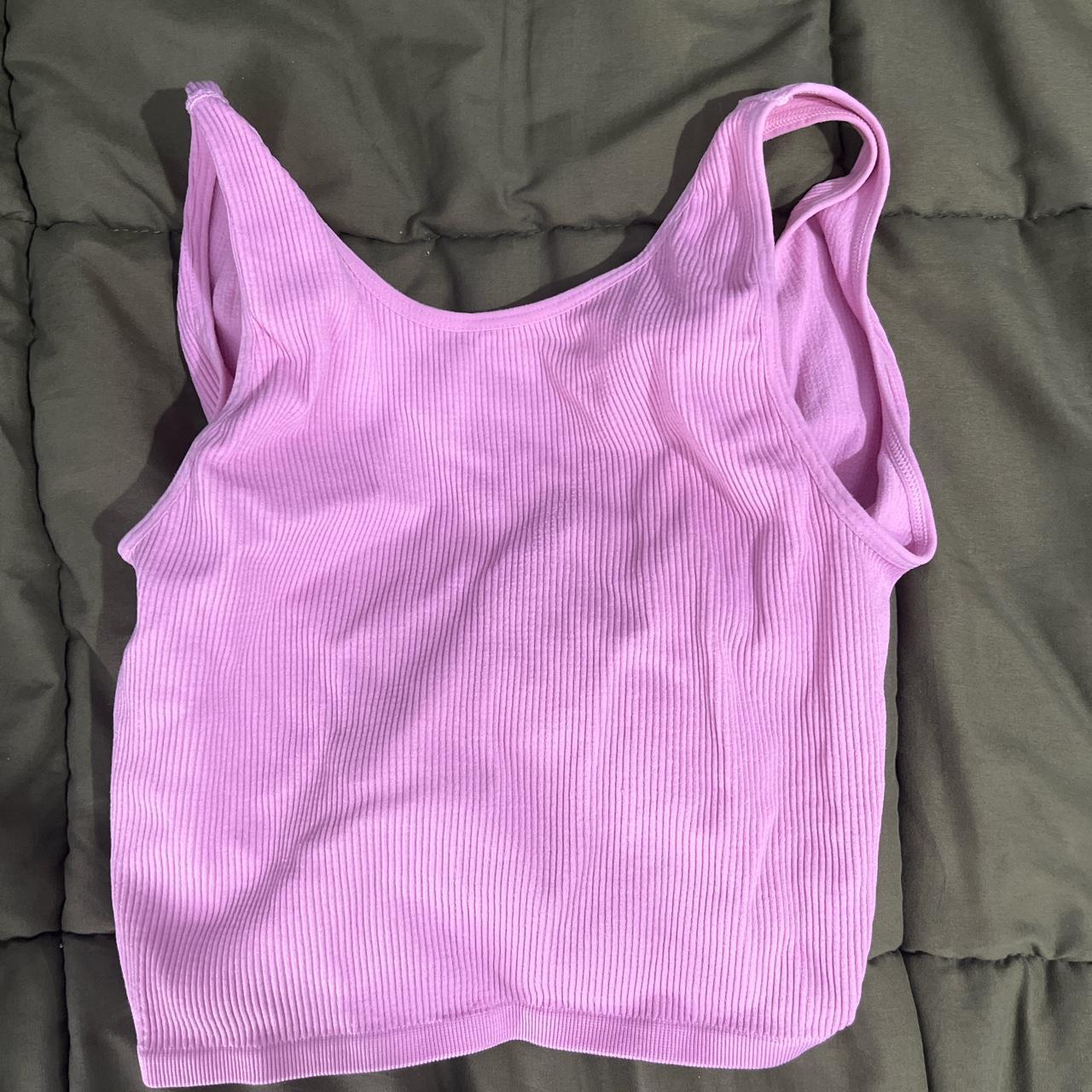 Urban Outfitters Women's Pink Crop-top (2)