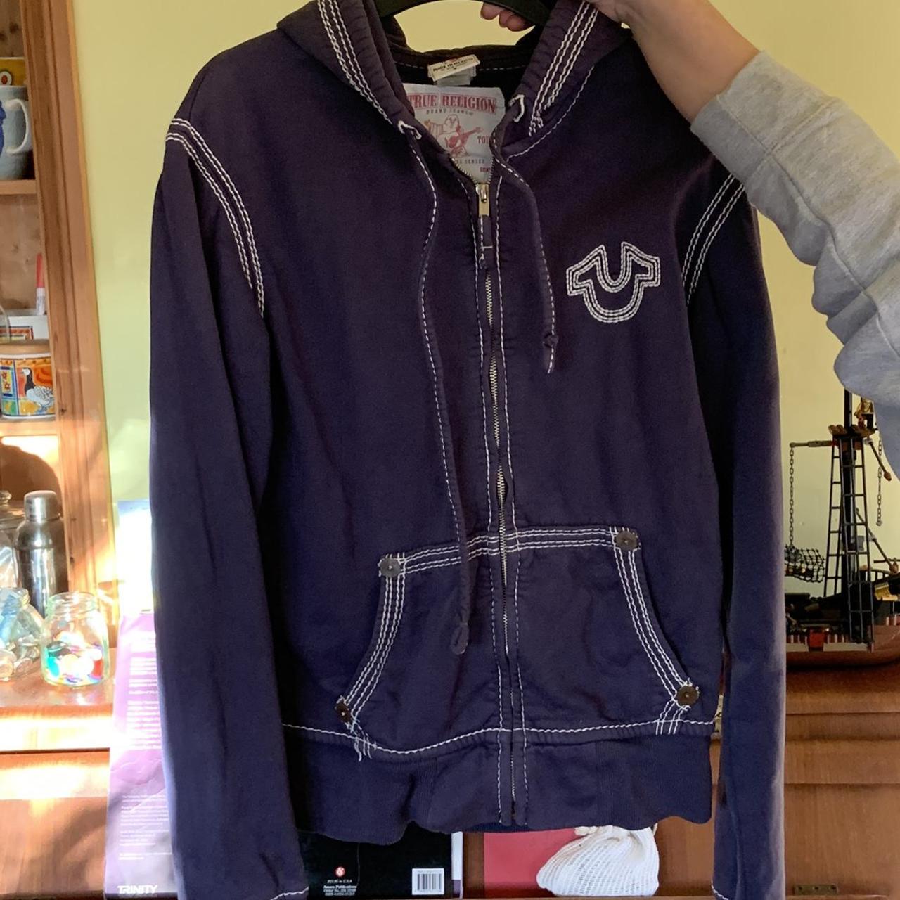 Double Stitch True Religion hoodie Size men’s... Depop