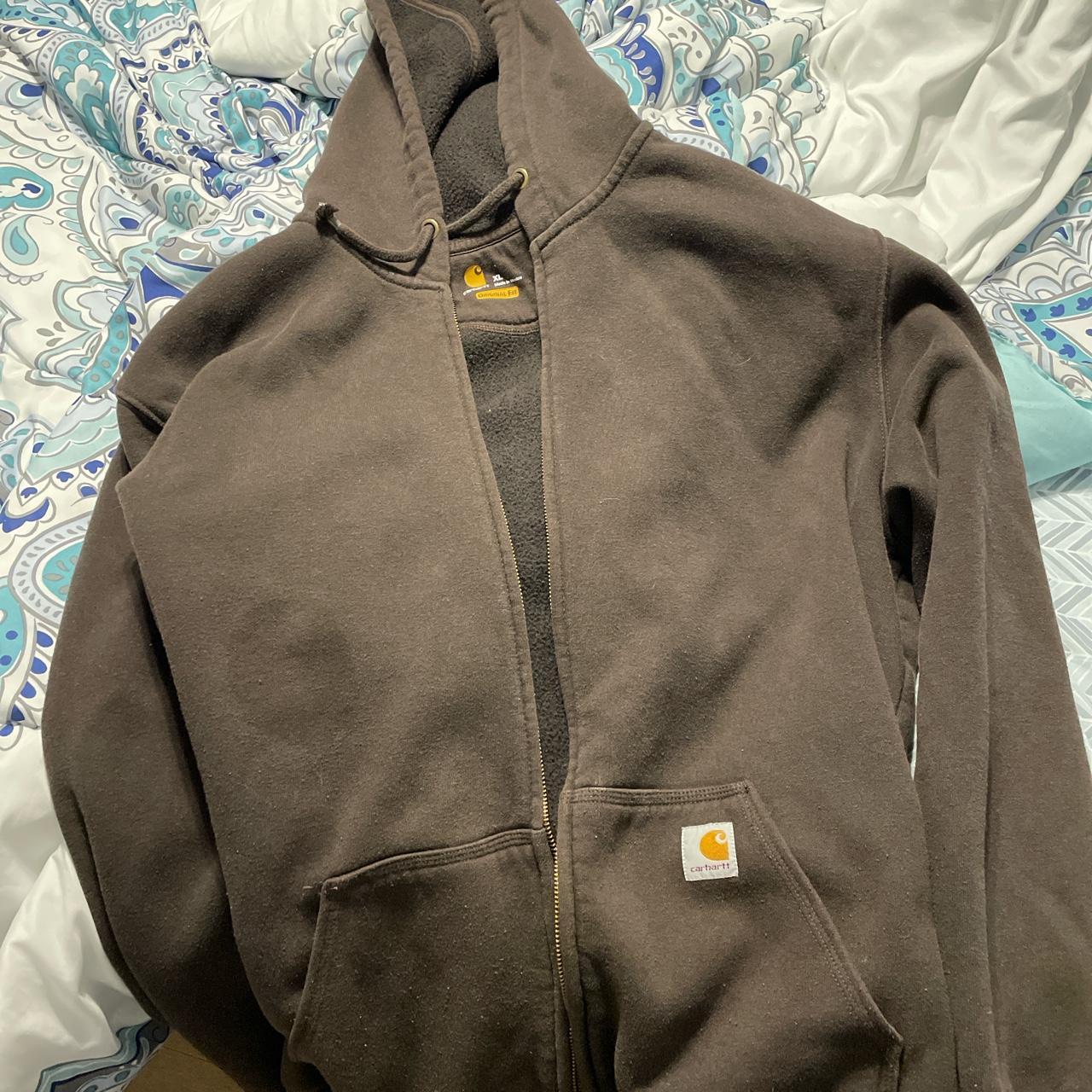 Carhartt Men's Brown Sweatshirt Depop