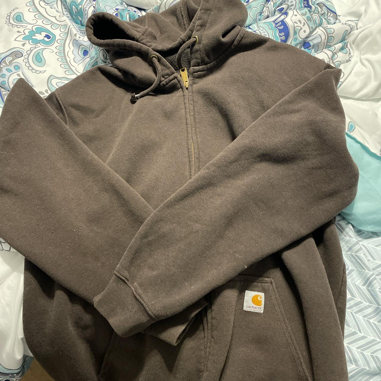 Carhartt Men's Brown Sweatshirt Depop