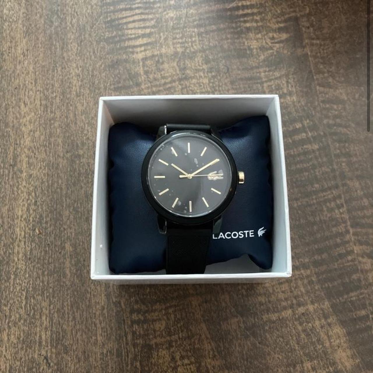 Lacoste black and gold hot sale watch