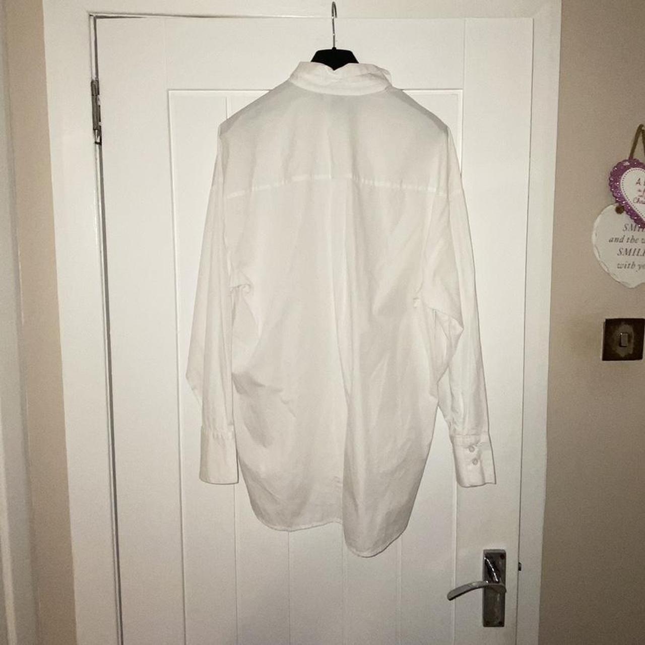 Size 8 Primark White Shirt Few marks shown in... - Depop