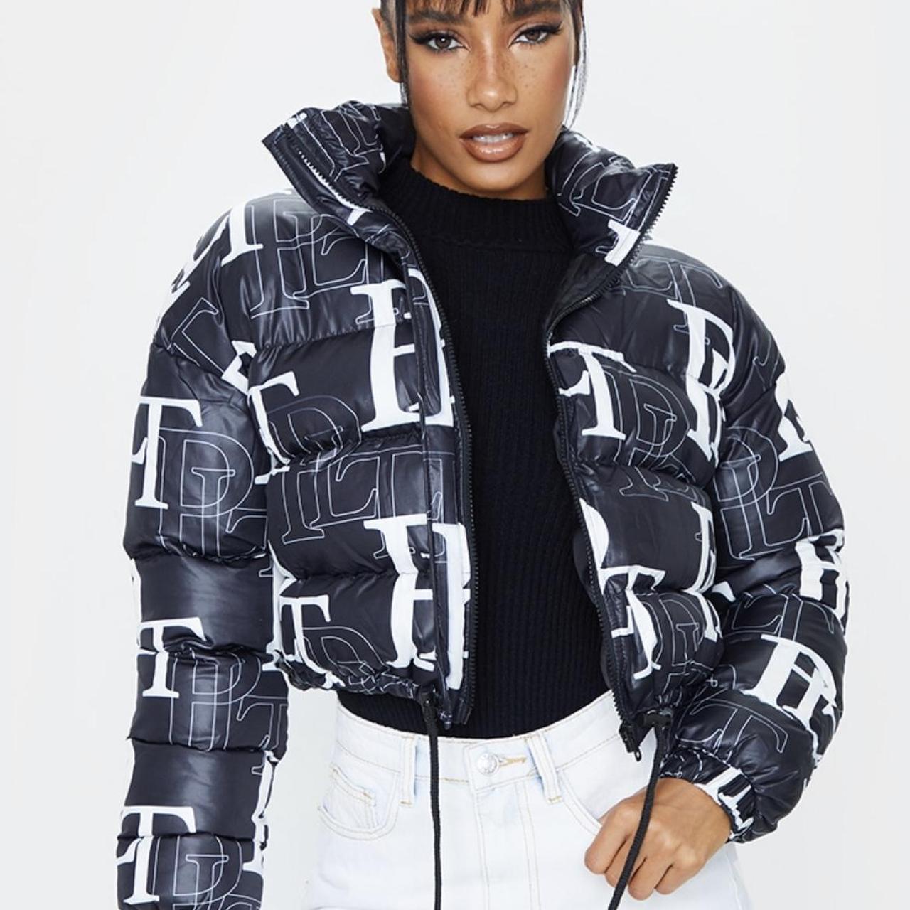 Prettylittlething Women's Cropped Bubble Coat