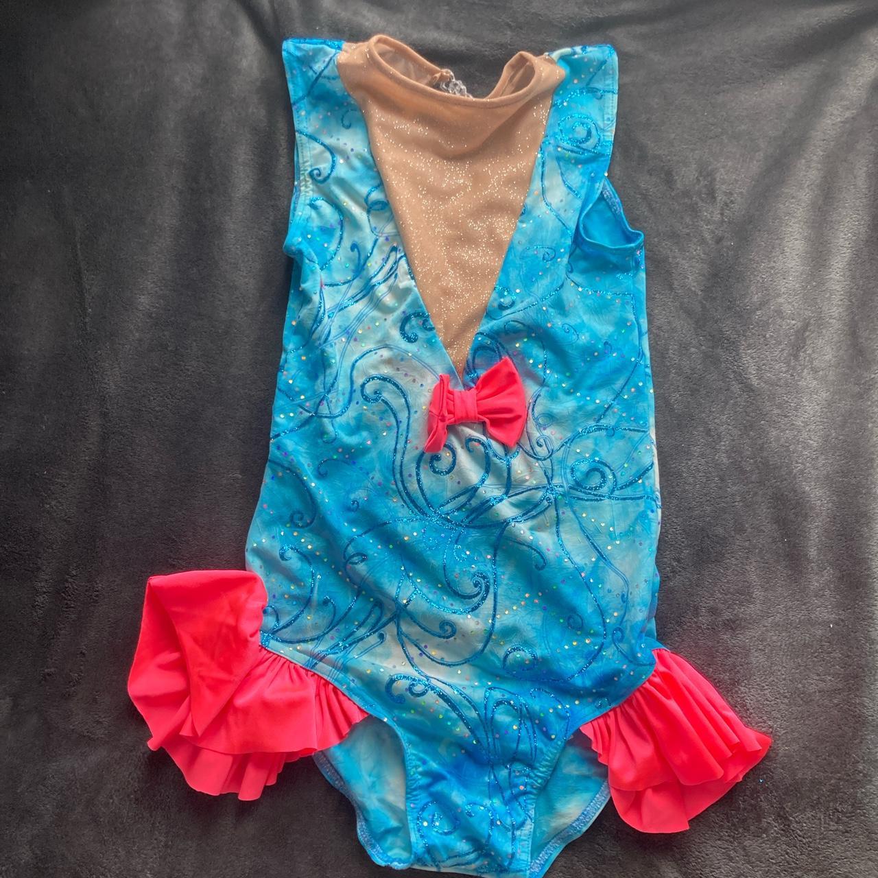 Blue and pink leotard (dance costume) Hardly worn... Depop