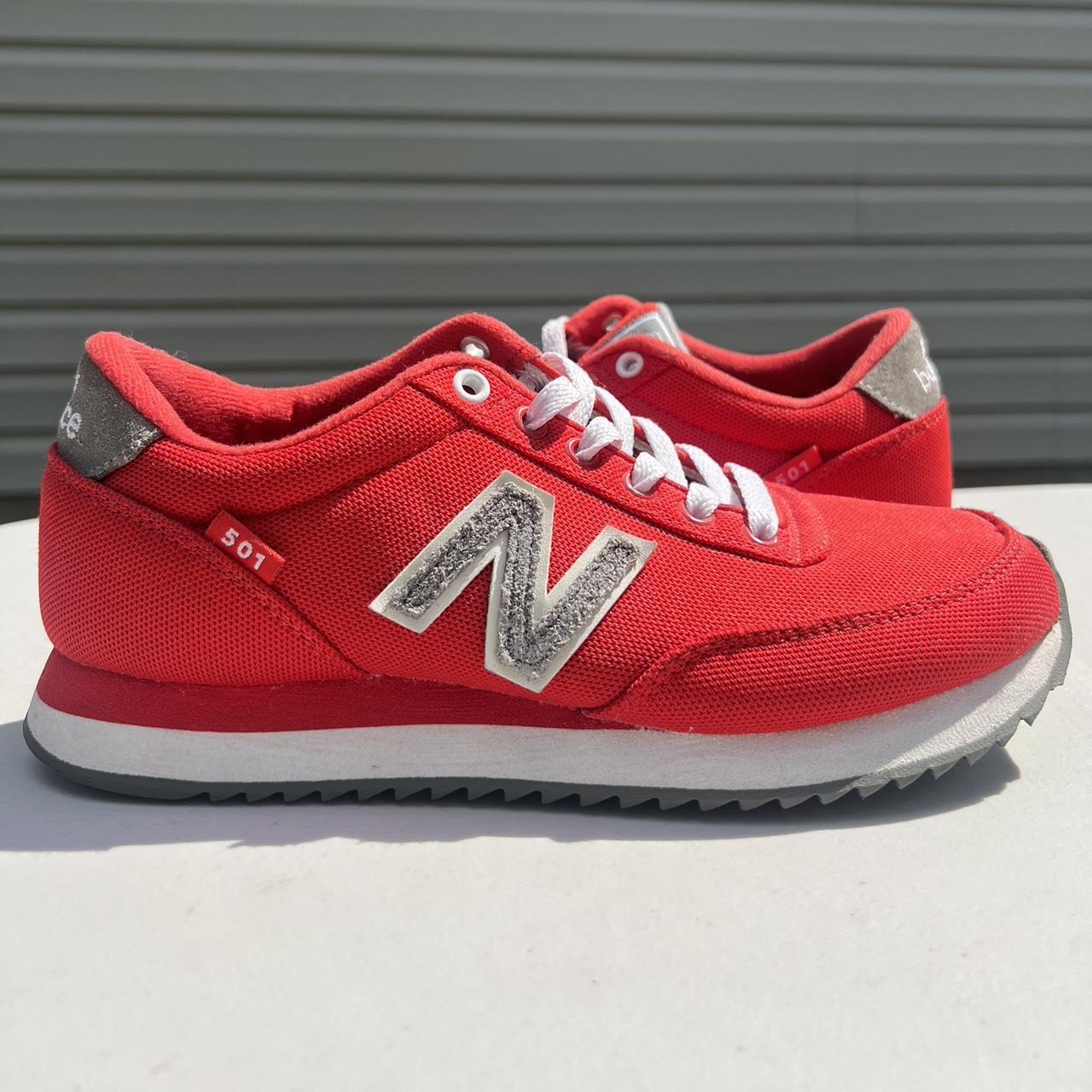 New balance 501 red womens best sale