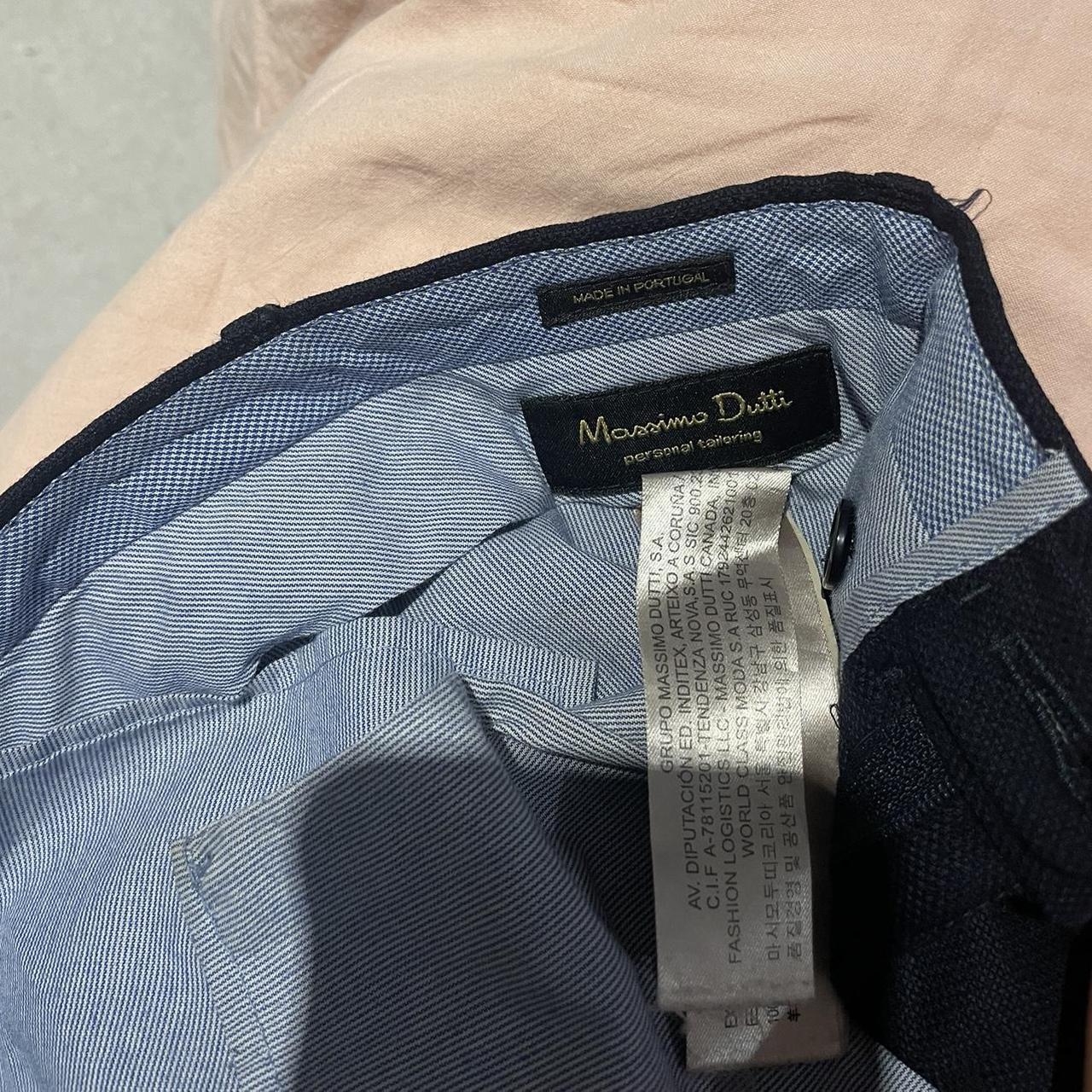 Massimo Dutti Fancy trousers in Navy Blue 👖 Go well... - Depop